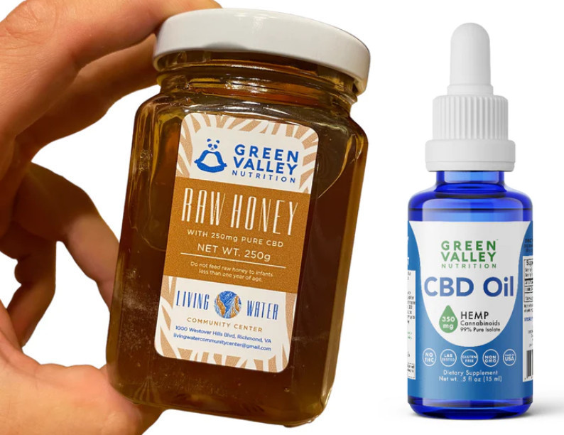 pure cannabidiol (CBD) drops are sold legally, along with other CBD-infused products