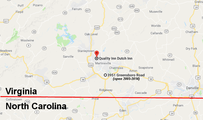 the second Off-Track Betting parlor in Henry County, at the Dutch Inn, was only 12 minutes further away from the North Carolina border compared to the parlor that closed in 2014