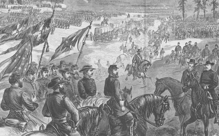Civil War supplies, cavalry, and officers moved by horsepower, when not pulled by locomotives or transported by steamships