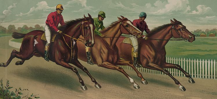 Virginia horse races evolved from best-of-three heats, with each race up to four miles, to shorter distances