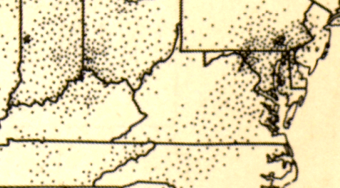 in 1859, just before the Civil War, the Piedmont and even portions of Tidewater were still major wheat-growing regions in Virginia