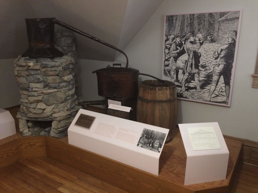 the Southwest Virginia Museum Historical State Park in Big Stone Gap (Wise County) has an exhibit highlighting the heritage of making whiskey