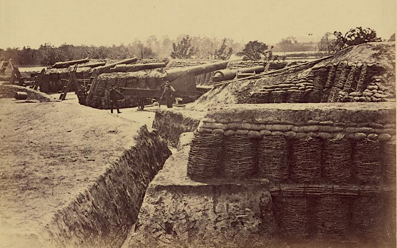 Civil War soldiers built fortifications on the Coastal Plain from dirt and branches