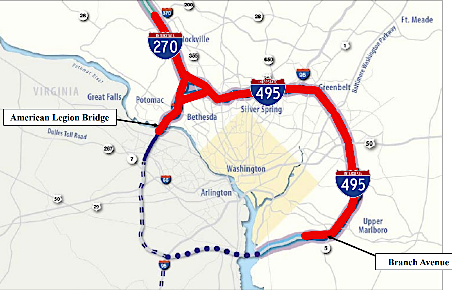 the American Legion Bridge replacement was proposed as part of an expansion of I-495 and I-270