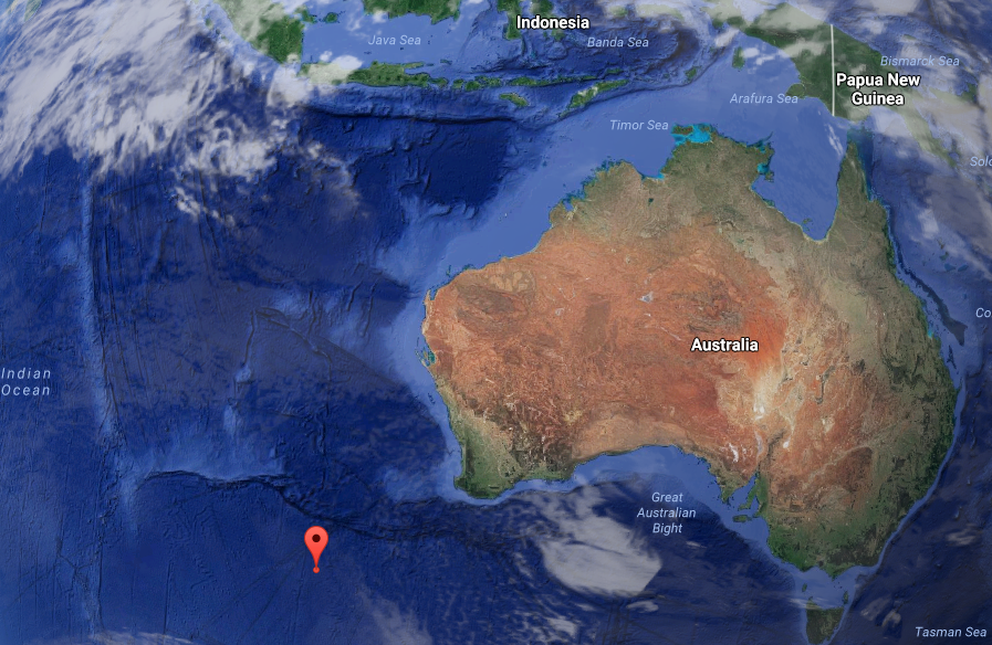 the antipode to the Fairfax Campus of George Mason University, the opposite side of the globe, is a spot in the Indian Ocean