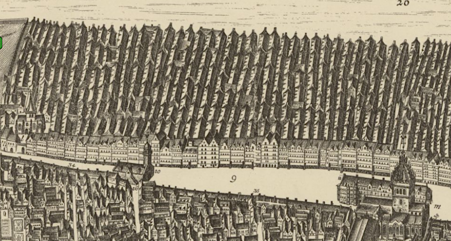 narrow burgage plots in cities and towns maximized the mumber of landowners with street frontage