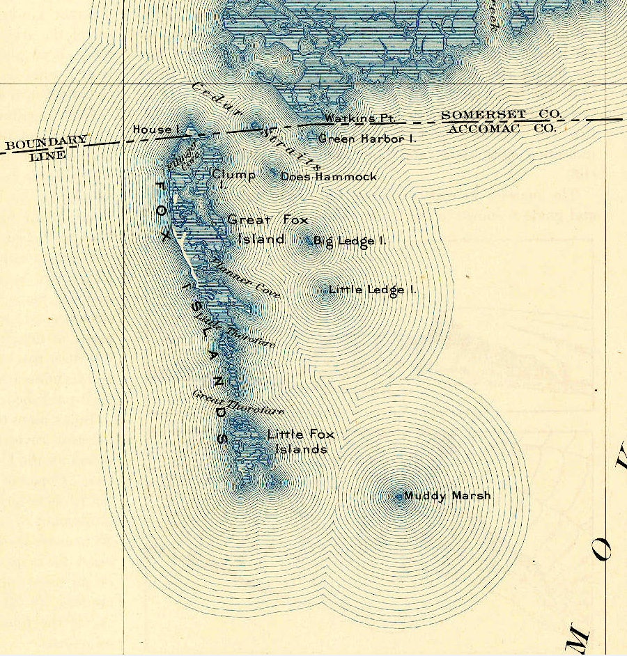 Fox Islands, south of the border in 1903