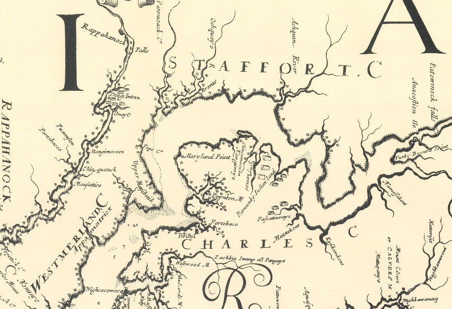 Augustine Herrman, a Dutch merchant not dependent upon the Calverts, prepared a map in 1670 that depicted the accurate status of the Potomac River and Potomac Creek