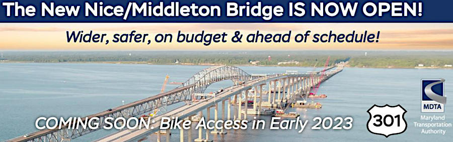 the Maryland Transportation Authority (MDTA) proposed allowing bikers to cross the new bridge by sharing a travel lane with cars/trucks
