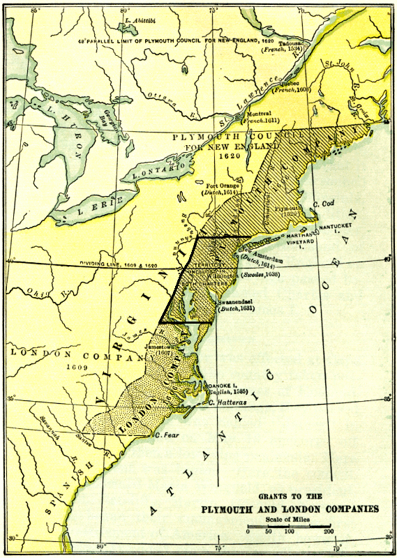 the Popham colony started by the Plymouth Company failed, leaving the Virginia Company with no competition in England regarding its northern boundary until Maryland was chartered in 1632