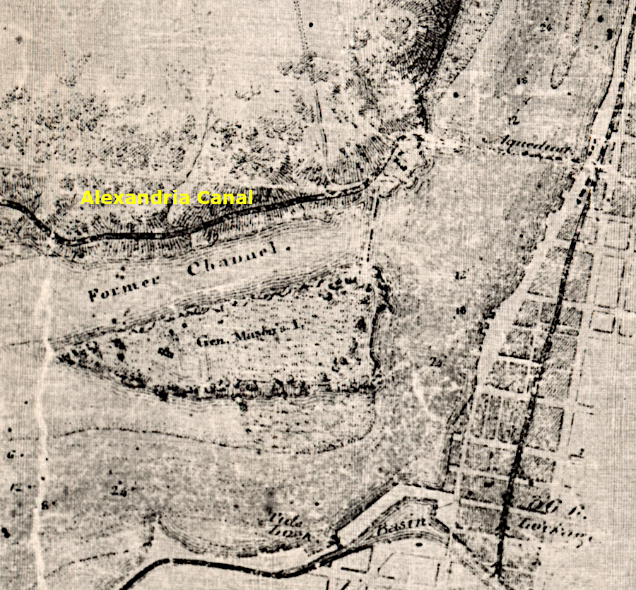 the Alexandria Canal provided access to shipping on the Virginia side of the Potomac River, where a dam blocked the former shipping channel