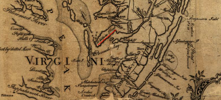 in 1778, Watkins Point was still identified on maps of the Eastern Shore