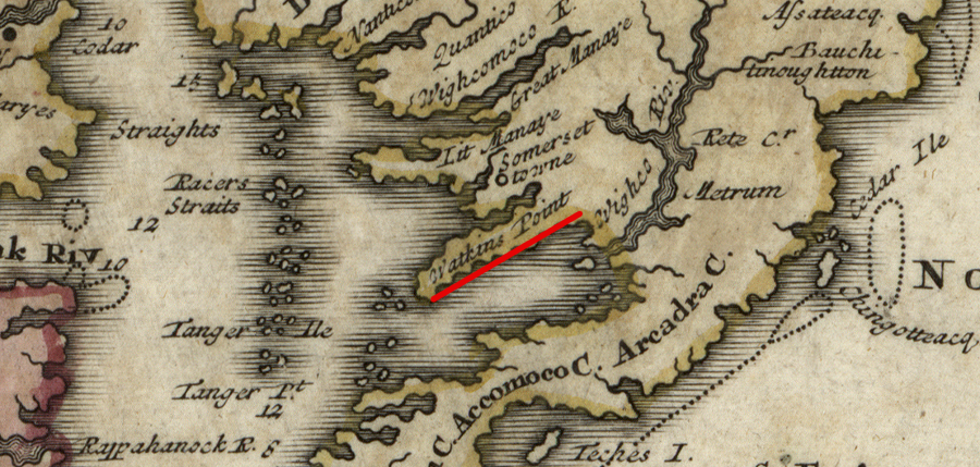 Watkins Point in 1714