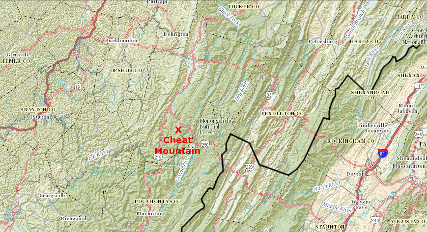 after the Battle of Cheat Mountain (September 1861) and the failure of General Robert E. Lee's Northwest Virginia Campaign, the Confederates largely abandoned the Allegheny Mountain region