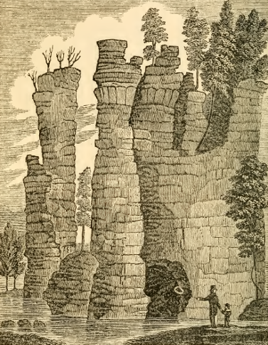 the Cyclopean Towers in the 1800's