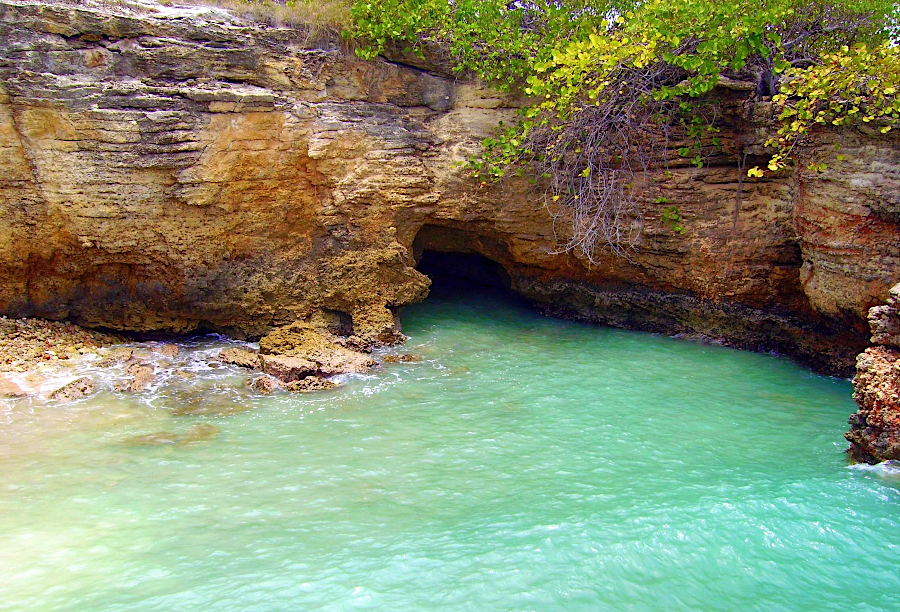 unlike Puerto Rico, Virginia has no rocky shoreline in which a sea cave might form