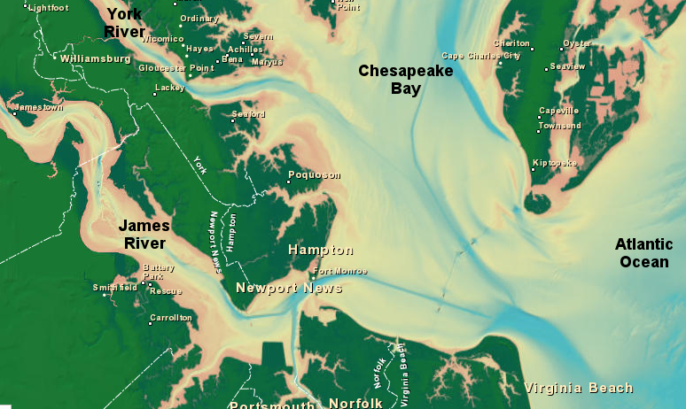 Chesapeake Bay bathymetry