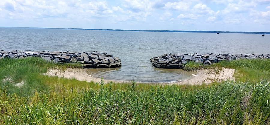 Virginia Department of Transportation (VDOT) funded a living shoreline project at Belle Isle State Park