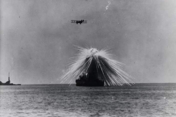 the ability of aircraft to sink ships altered the strategy for protecting the coastline from naval attack