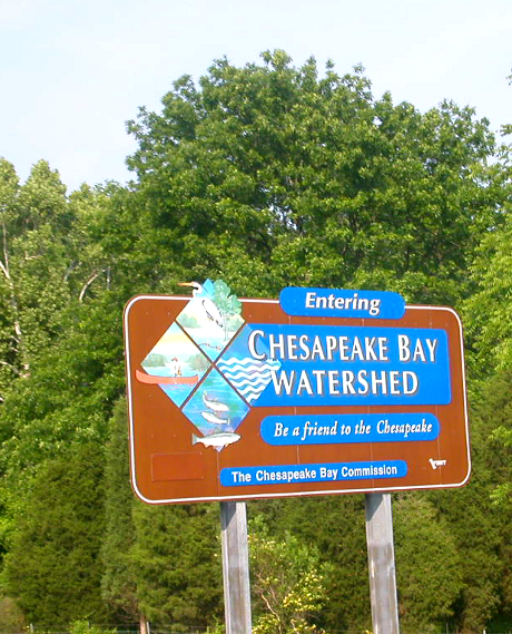watershed boundary marked on I-81