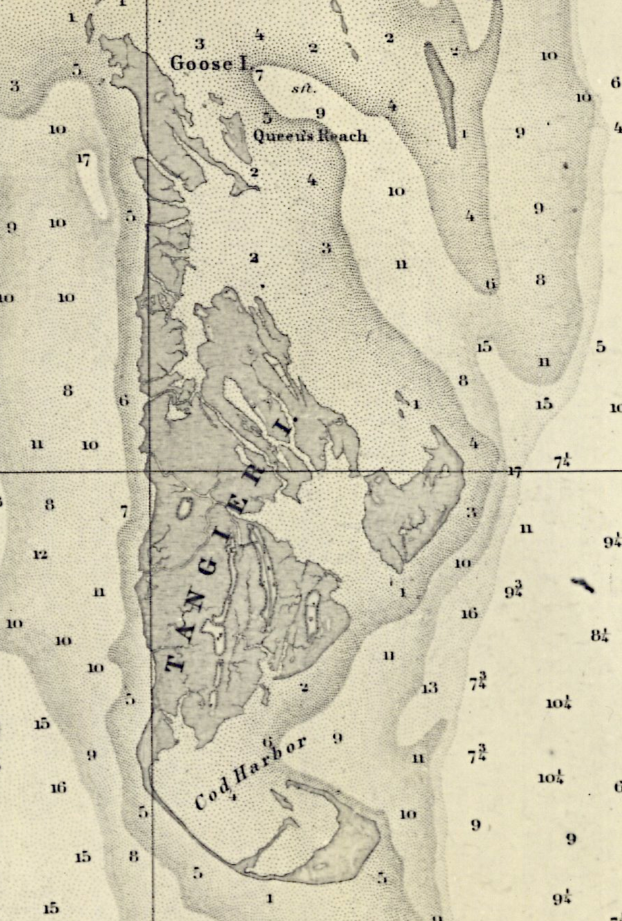 Tangier Island was much larger in 1863
