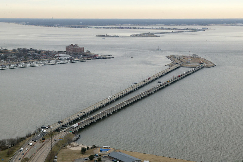 the Hampton Roads Bridge-Tunnel is a chokepoint for evacuating Norfolk/Virginia Beach residents in advance of a hurricane