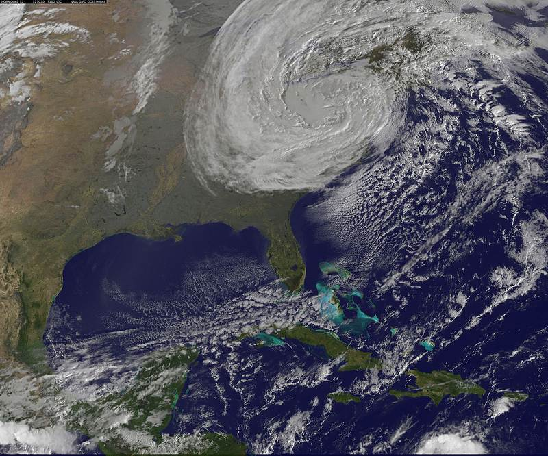 Superstorm Sandy in October, 2012 bypassed most of Virginia before slamming into New Jersey and New York City