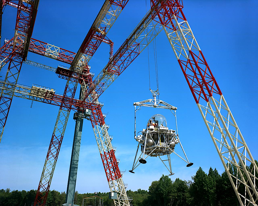 astronauts practiced landing on the moon at the Lunar Landing Research Facility