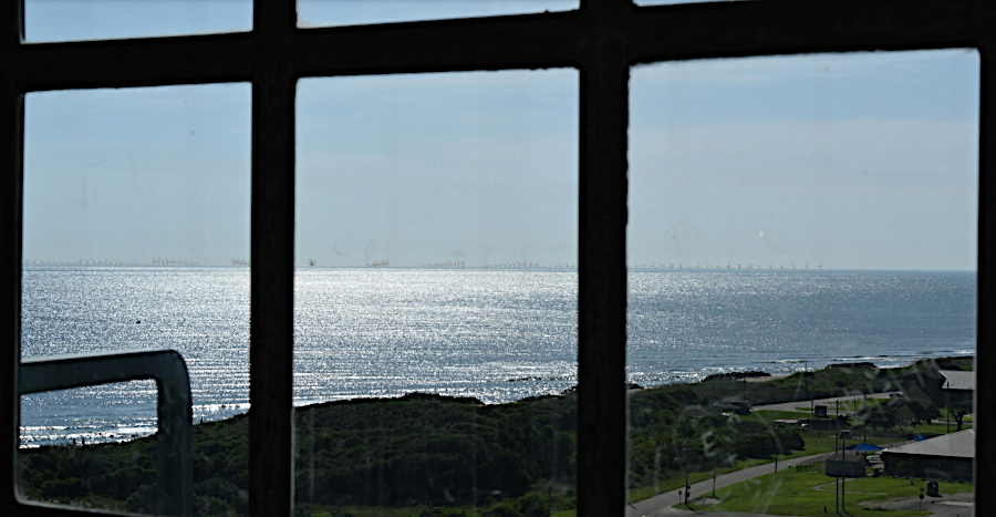 simulated visual impact from Cape Henry lighthouse, on a clear day