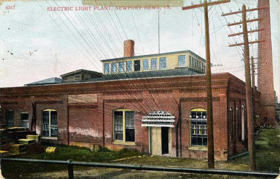 the Peninsula Electric Light and Power Company provided electricity to Newport News in 1913