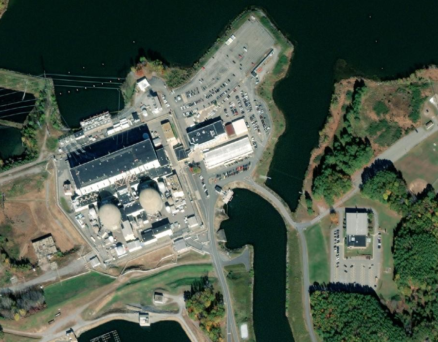 nuclear reactors in Virginia do not have iconic cooling towers, but instead discharge heated water into Lake Anna (above) and the James River