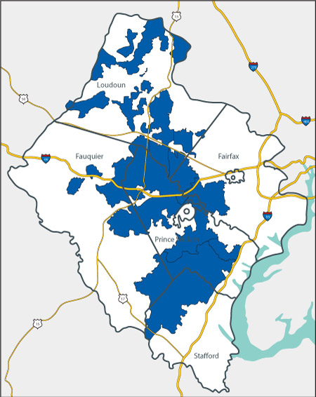 Northern Virginia Electric Cooperative service territory