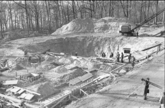 construction at Fort Belvoir for SM-1 in 1956