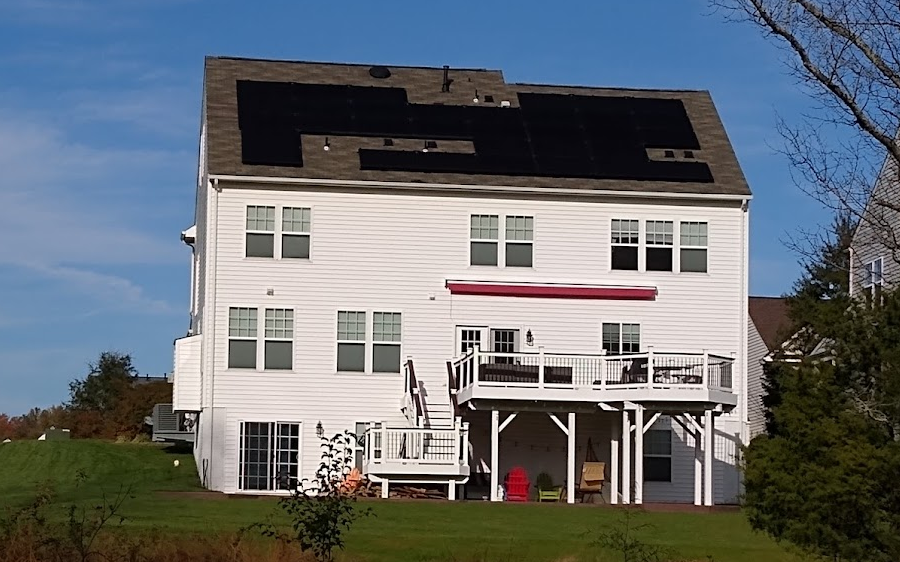 some Home Owner Asssociations prefer solar panels to be placed on the back side of roofs
