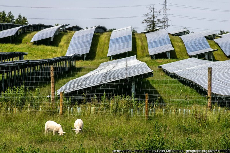 agrovoltaics involves co-locating farming activities with solar panels, maximizing use of farmland