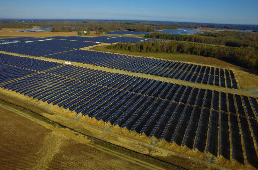 solar facility (farm) in Southampton County replaced farmland