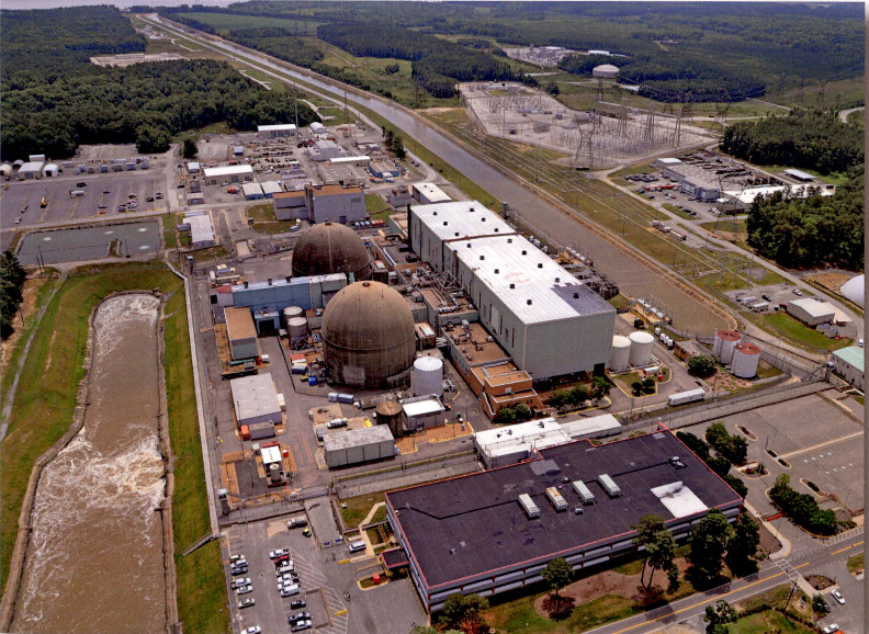containment domes at Surry limit the potential of a release of radioactivity from the reactors