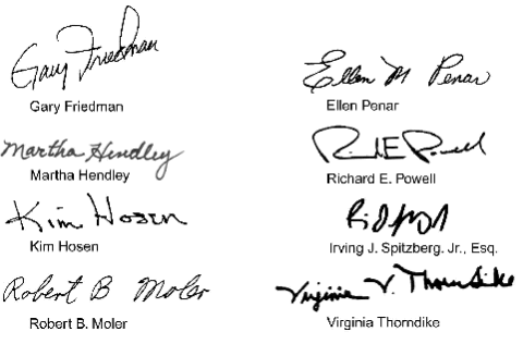 signatures