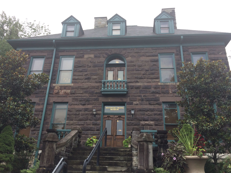 local sandstone and limestone were used to build the Ayers mansion in Big Stone Gap (Wise County), now the Southwest Virginia Museum Historical State Park