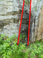 Catoctin basalt dike in Shenandoah National Park