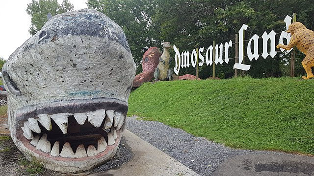 entrance to Dinosaur Land near Winchester