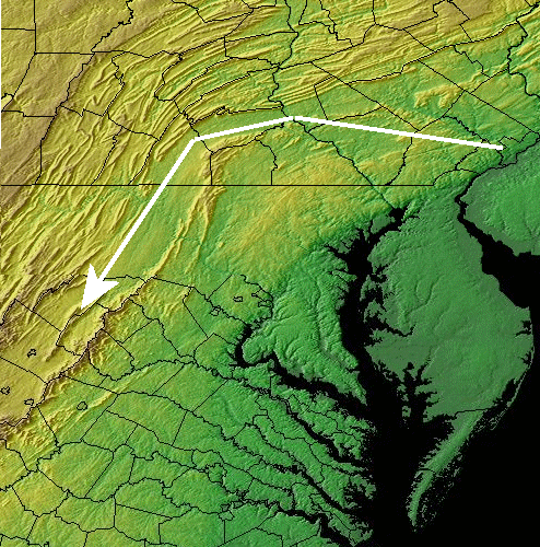 topography facilitated immigration of Pennsylvania 