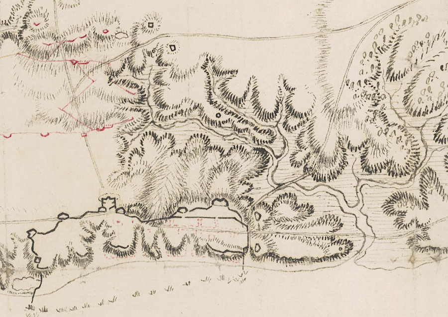 Lord Cornwallis took advantage of the topography at Yorktown when building fortifications in 1781