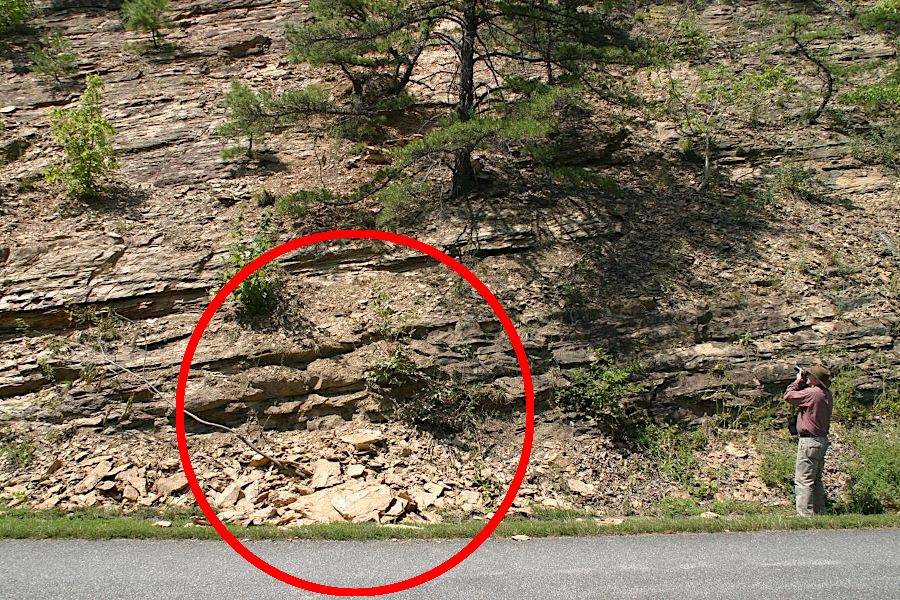 the 2011 earthquake in Louisa County caused a minor landslide on the Blue Ridge Parkway near Roanoke