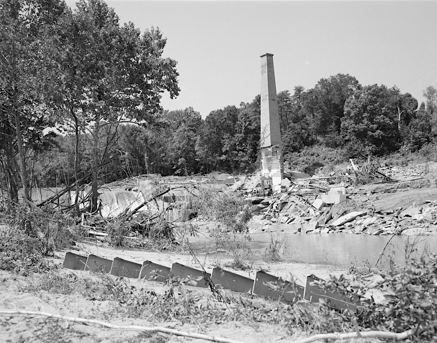 the power plant at Schuyler was washed away by Hurricane Camille in 1969