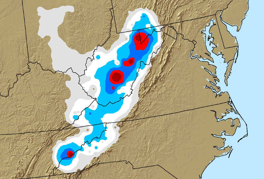 Superstorm Sandy brought a major snowfall to West Virginia