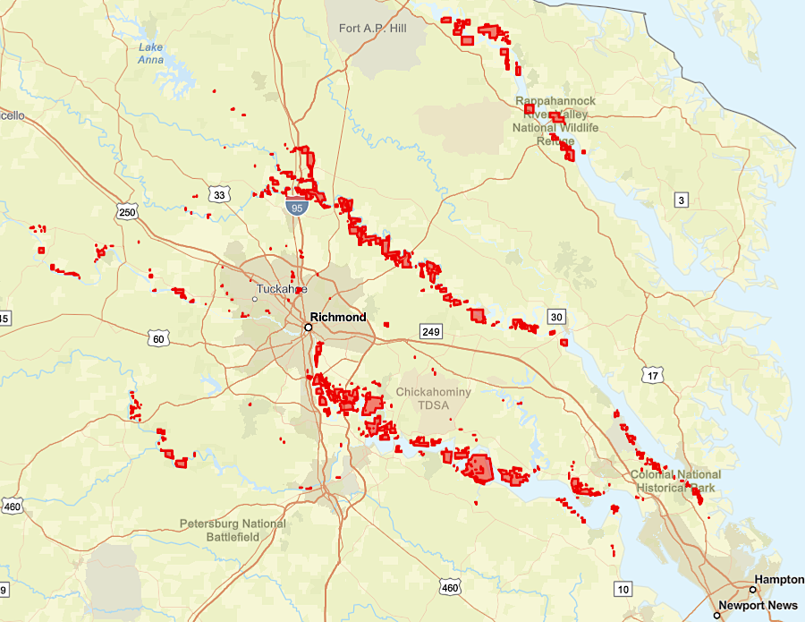the state soil is the Pamunkey series, found between the Rappahannock and Appomattox rivers