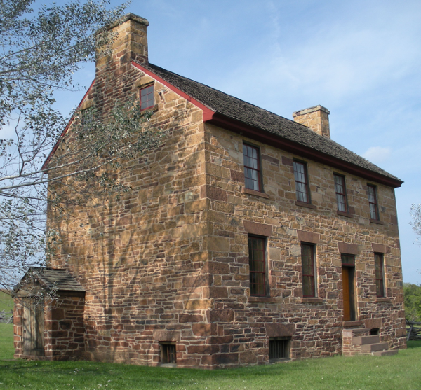 Triassic sandstone was used to build a toll-collection station on the Alexandria-Warrenton Turnpike, now the famous Stone House on the Manassas battlefield
