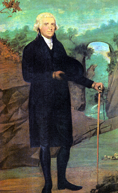 Thomas Jefferson at Natural Bridge, as portrayed by Caleb Boyle