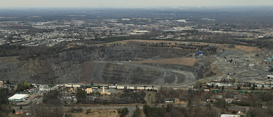 Vulcan quarry behind Stonewall Jackson High School in Prince William County